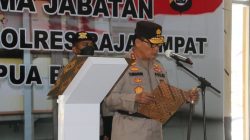 Kapolda Papua Barat Pimpin Sertijab Karo SDM dan Kapolres Raja Ampat