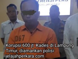 Terlibat Korupsi, Oknum Kepala Desa Di Lampung Timur Ditangkap Polisi